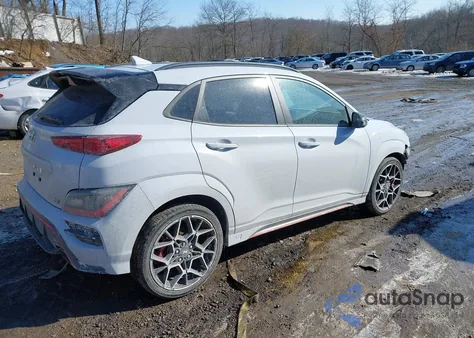 2022 Hyundai Kona N из США, поврежденный, VIN KM8KH3AC2NU004087